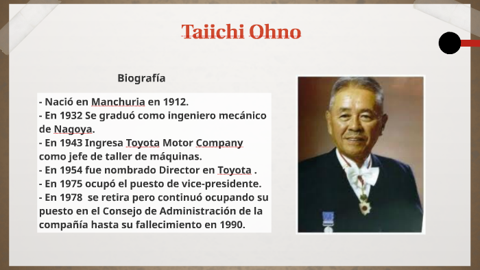 Taiichi Ohno Aportes a la Calidad by Manuel Antonio Curup