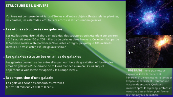 Structure De L Univers By Jemael Arnuel On Prezi Next