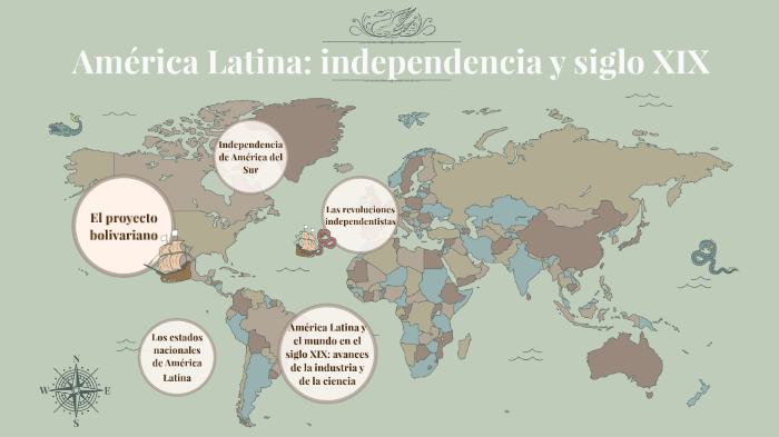 América latina: independencia y siglo XIX by MS. T on Prezi