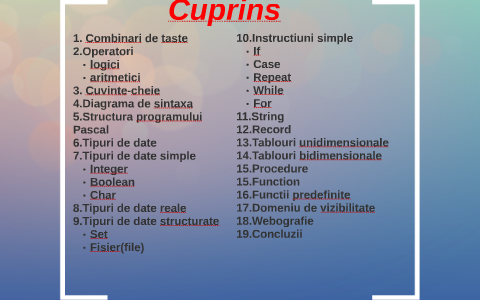 Proiect la informatica by Tuluc Felicia