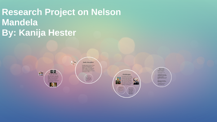 research project on nelson mandela