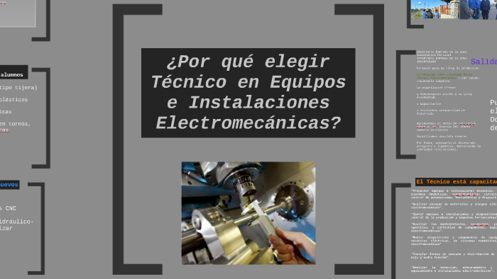 ¿Por Que Elegir Tecnico En Equipos E Instalaciones Electrome By Jose ...