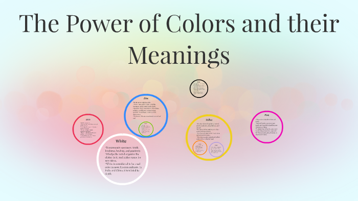 The Power of Colors and their Meanings by rebeca padilla