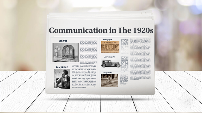 Communication in The 1920s by Christina Bui on Prezi