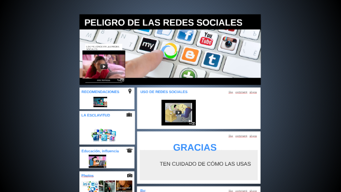 PELIGRO DE LAS REDES SOCIALES by Bárbara Cárdenas Romero on Prezi