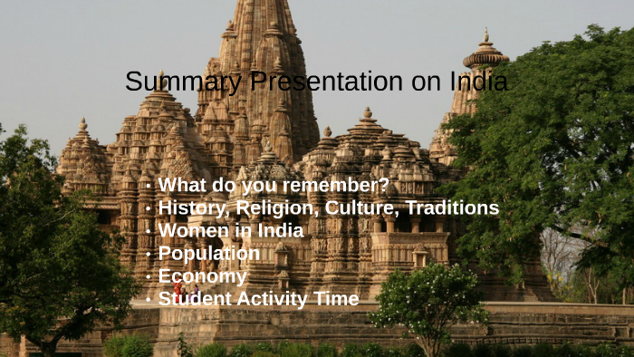 Summary Presentation on India by Tobias Bayer on Prezi