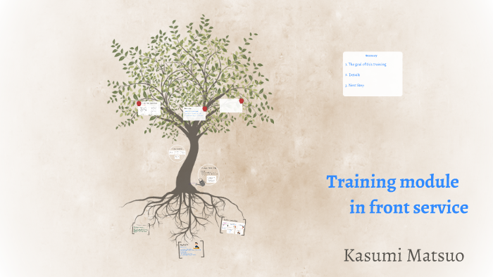 Service Program Front Training module in front service by on Prezi