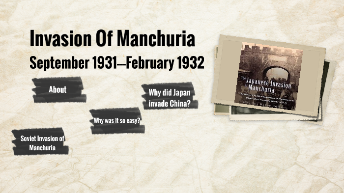 The Invasion Of Manchuria by Anjali Yajnik