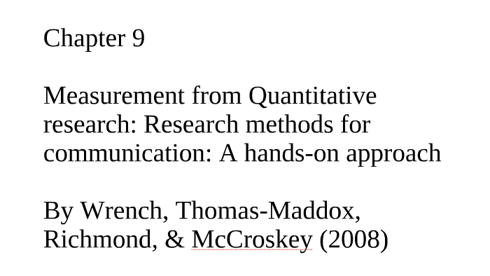 importance of quantitative research on communication