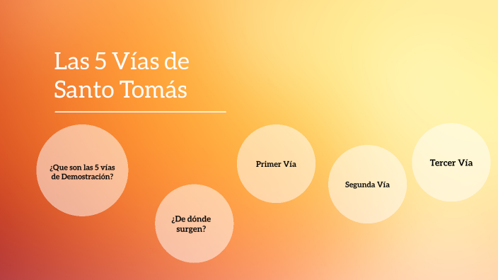 5 Vías de Santo Tomás by MARIA DEL CARMEN DOLORES BRAVO on Prezi