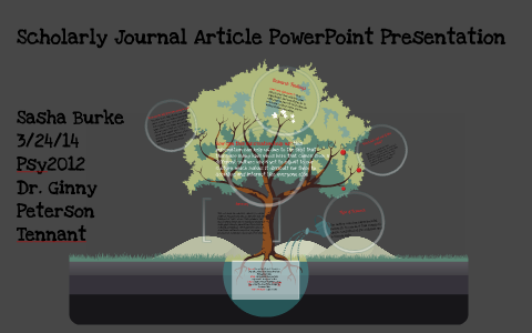 powerpoint presentation scholarly articles