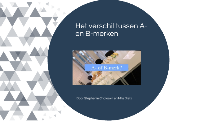 Het Verschil Tussen A- En B-merken By Stephenie Chakawri On Prezi