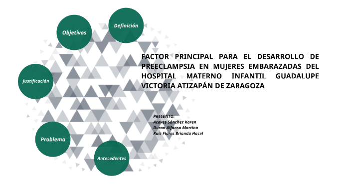 FACTOR PRINCIPAL PARA EL DESARROLLO DE PREECLAMPSIA EN MUJERES