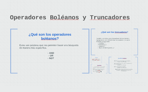 Operadores Booleanos