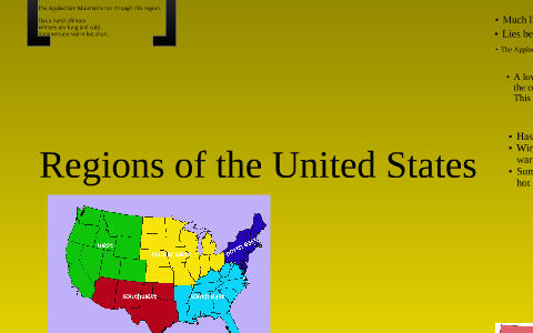Regions of the United States by Carrie Spivey