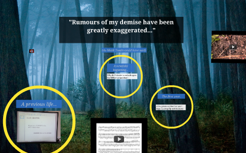 Reports of my death have been greatly exaggerated... by Michael McEneny