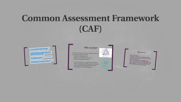common assessment framework caf