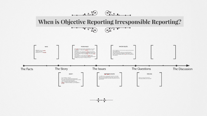 Objective Reporting When is Objective Reporting Irresponsible Reporting? by Mikayla Pearson ...