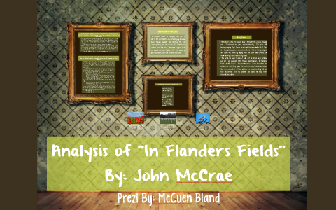 In Flanders Field Analysis 