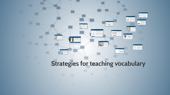 Strategies For Teaching Vocabulary By