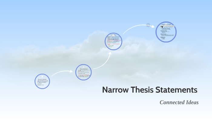 how to write a narrow thesis statement