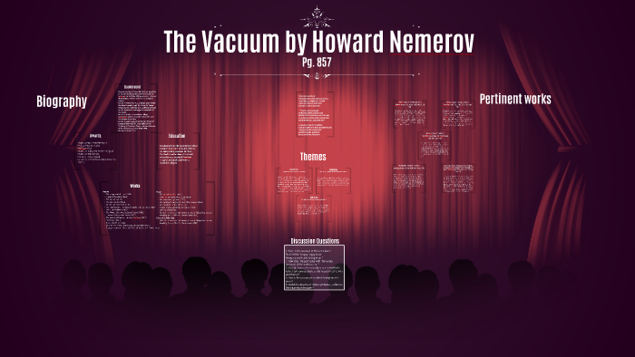 The Vacuum By Howard Nemerov By Brooklyn Wallen