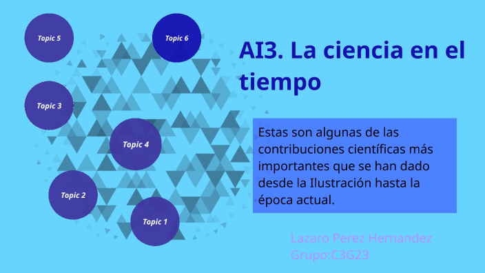 AI3. La ciencia en el tiempo by Lazaro Perez on Prezi