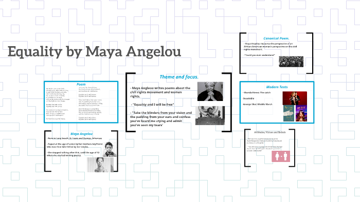critical essay of equality by maya angelou