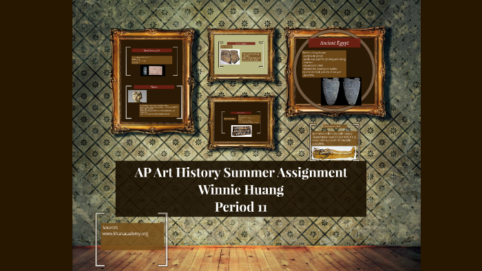 ap art history summer assignment