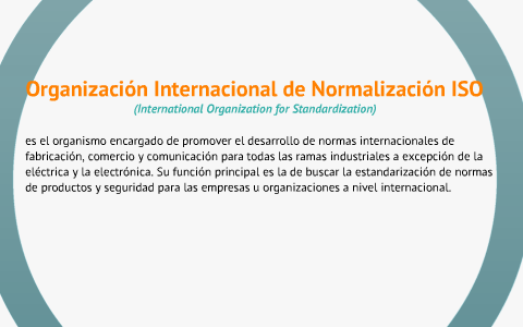 Organización Internacional de Normalización ISO by Javier Flores