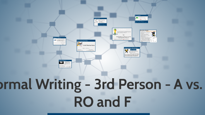Formal Writing Third Person by Liz Miller