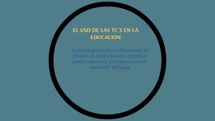 Uso de las Tic´s en la educación. by Angel Gamero on Prezi