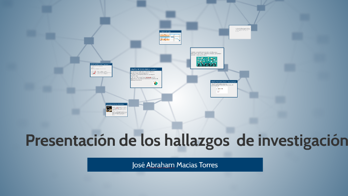 Presentación de los hallazgos de investigación. by David Cardenas on Prezi