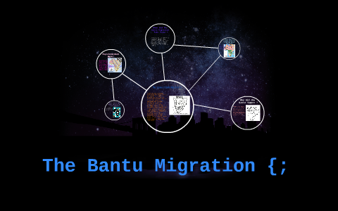 causes of bantu migration