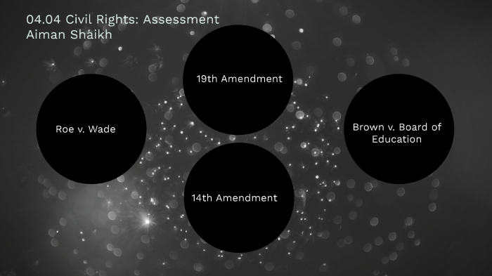 04.04 Civil Rights: Assessment By Aiman Shaikh On Prezi