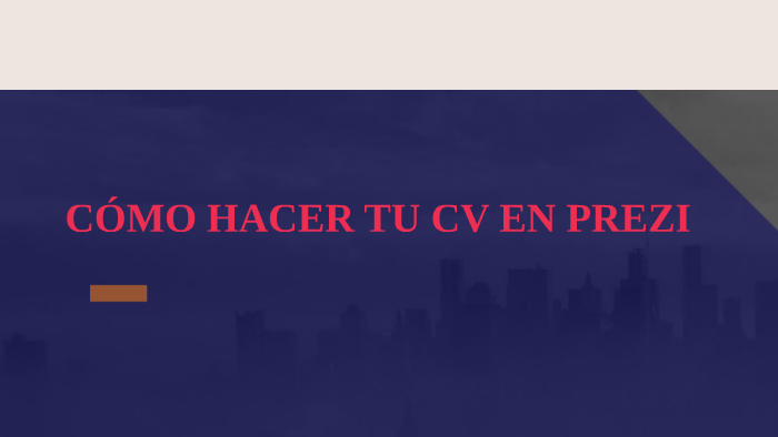 CÓMO HACER TU CV EN PREZI by irene palomares on Prezi