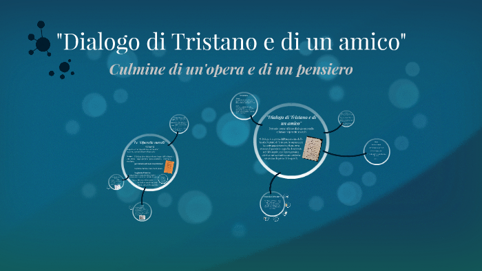 Dialogo di Tristano e di un amico by Tommaso Gabbriellini on Prezi