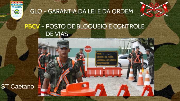 INSTRUÇÃO DE GARANTIA DA LEI E DA ORDEM (GLO) - 2º Grupo de