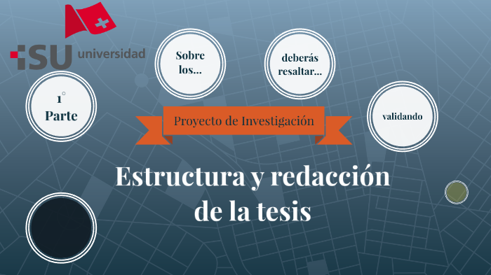 Estructura y redacción de la tesis by Mtro. Gustavo M Caro