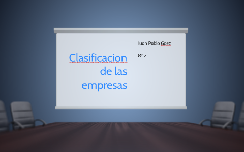 Clasificacion de las empresas by Juan Goez on Prezi