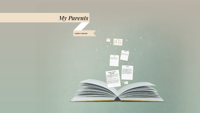 my parents by stephen spender analysis