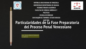 Particularidades De La Fase Preparatoria Del Proceso Penal Venezolano ...