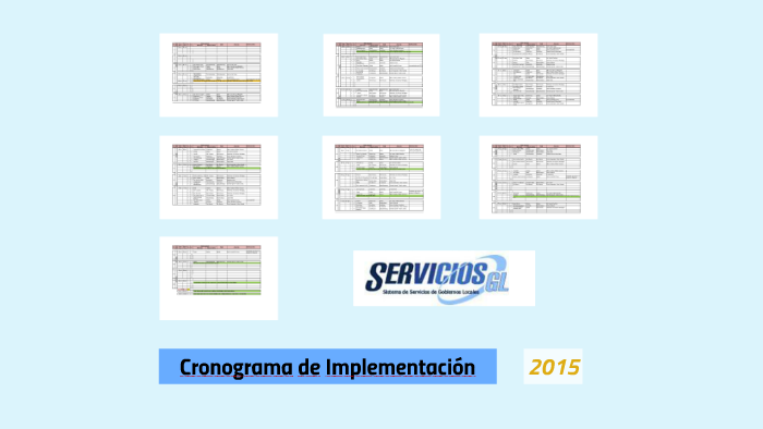 Cronograma de Implementación by Elmer Chavarria Rivera on Prezi
