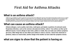 First Aid for Asthma Attacks by Jada Simmons on Prezi Design