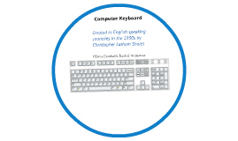 presentation on computer keyboard