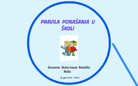 PRAVILA PONAŠANJA U ŠKOLI by Dragana Macura on Prezi