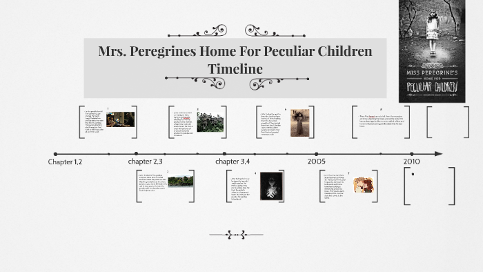 Mrs. Peregrines Home For Peculiar Children Timeline by nathanael