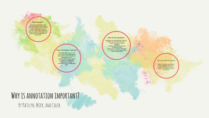 Why is annotation important? by Katelyn Conn on Prezi