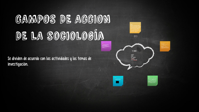CAMPOS DE ACCION DE LA SOCIOLOGIA by hecuba flores