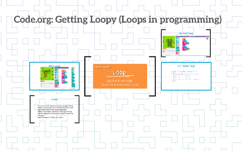 Code.org: Getting Loopy (Loops in programming) by Travis Tucker on Prezi